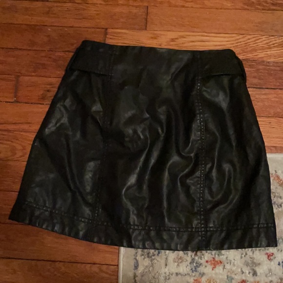 Free People Leather Mini Skirt - Picture 8 of 8